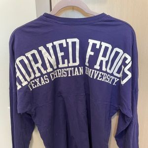TCU long sleeve purple T-Shirt